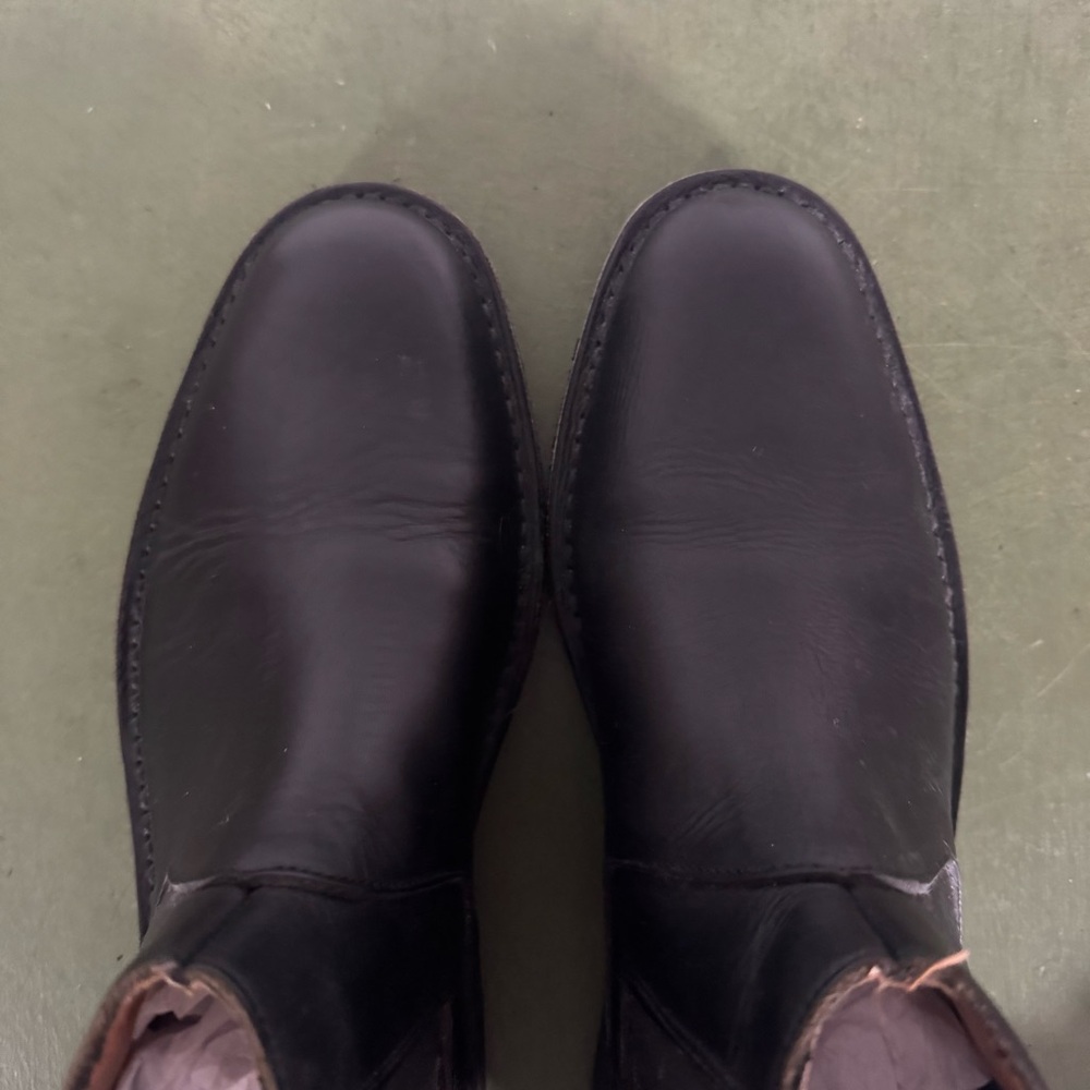 John Varvatos Classic Low Chelsea Boots Handmade in Black Leather *Italy* - Picture 7 of 8